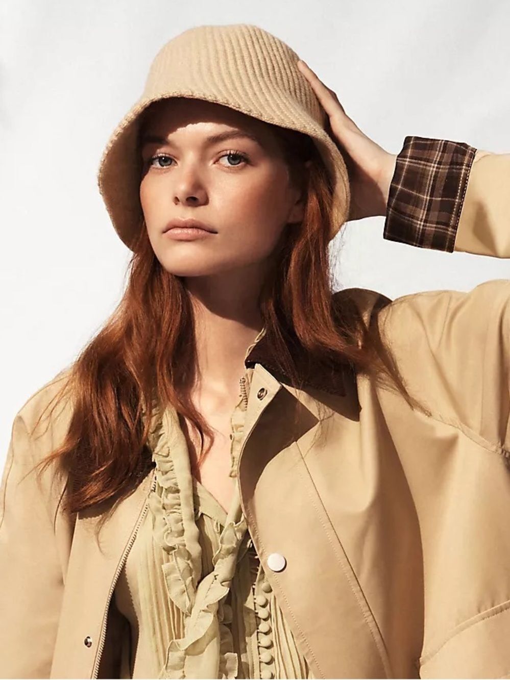 NWT Anthropologie Wavy Cloche Hat | Ivory | OS
